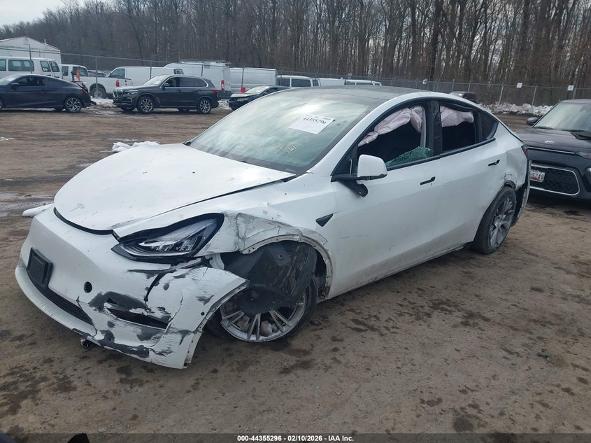 2021 Tesla Model y VIN 5YJYGDEE0MF296073 IAAI salvage auction — LEFT & RIGHT, Salvage - Greater Than 75% (Maryland), sold $3,650 on 2026-07-28 (photo 2)
