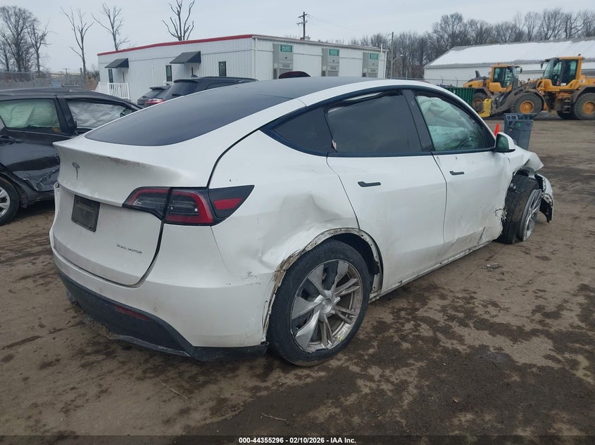 2021 Tesla Model y VIN 5YJYGDEE0MF296073 IAAI salvage auction — LEFT & RIGHT, Salvage - Greater Than 75% (Maryland), sold $3,650 on 2026-07-28 (photo 4)