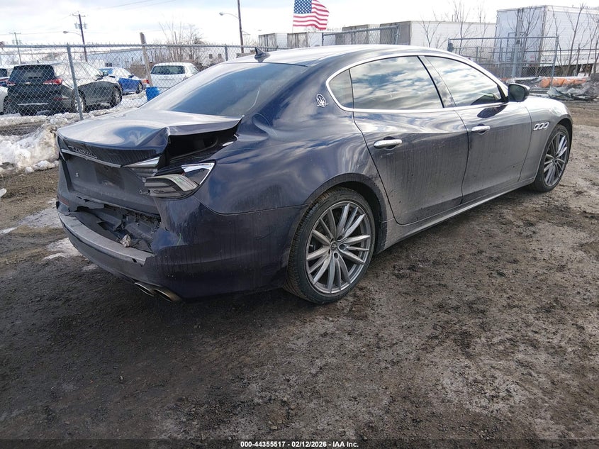 2021 Maserati Quattroporte VIN ZAM56YPL2M1376150 IAAI salvage auction — REAR END, Salvage Title, sold $12,150 on 2026-07-06 (photo 4)