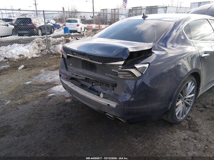 2021 Maserati Quattroporte VIN ZAM56YPL2M1376150 IAAI salvage auction — REAR END, Salvage Title, sold $12,150 on 2026-07-06 (photo 6)