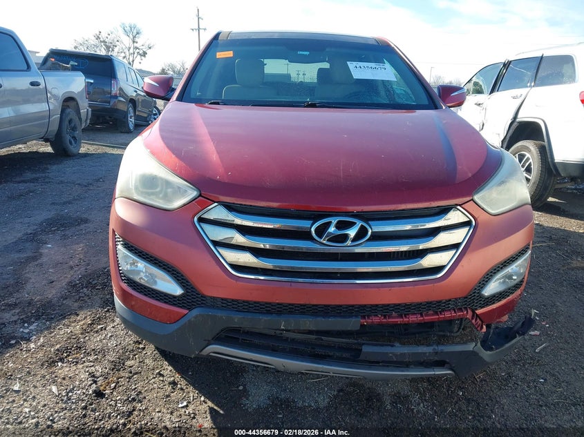2013 Hyundai Santa fe VIN 5XYZW3LA9DG004723 IAAI salvage auction — FRONT END, Clear (Oklahoma), sold $425 on 2026-07-28 (photo 6)