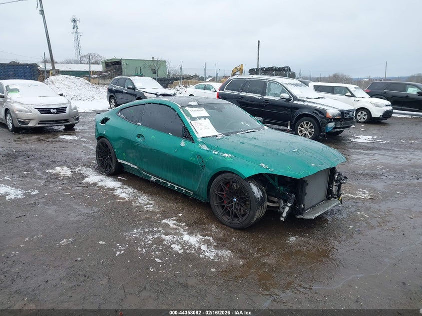 2021 BMW M4 VIN WBS53AZ07MCG81375 IAAI salvage auction — FRONT END, Salvage (New Jersey), sold $21,050 on 2026-08-24 (photo 1)