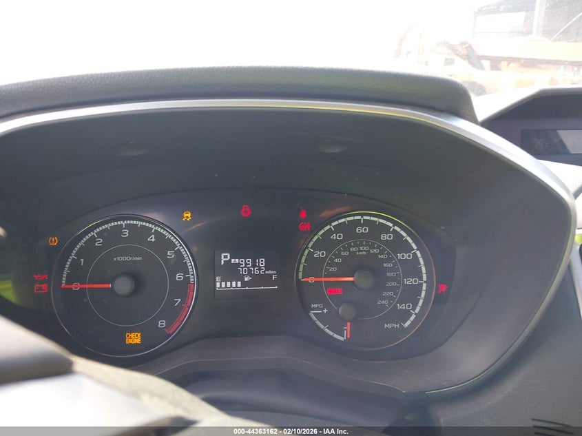 2019 Subaru Xv VIN JF2GTACC0K8251866 IAAI salvage auction — RIGHT FRONT, Salvage Title, sold $1,000 on 2026-07-07 (photo 7)