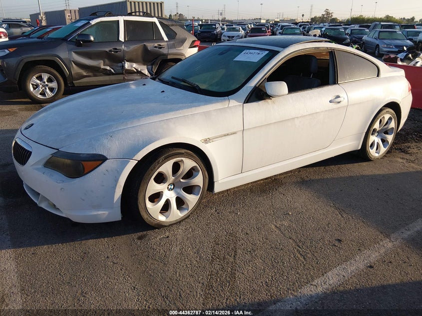 2005 BMW 6er VIN WBAEH73455CF95343 IAAI salvage auction — NORMAL WEAR, Clear - Dealer Only (California), sold $400 on 2026-07-09 (photo 2)