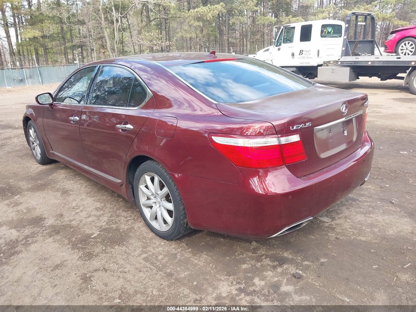 2007 Lexus Ls 460 VIN JTHBL46F475049040 IAAI salvage auction — ELECTRICAL, Clear (Virginia), sold $875 on 2026-07-30 (photo 3)