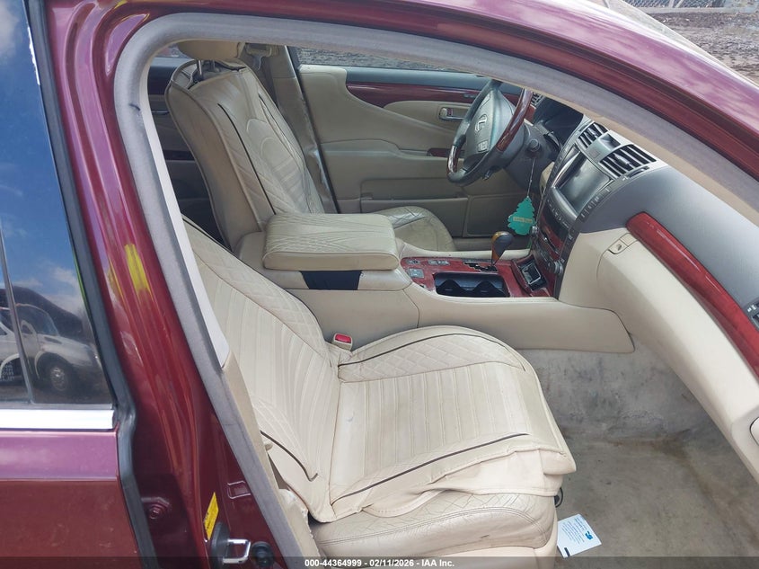 2007 Lexus Ls 460 VIN JTHBL46F475049040 IAAI salvage auction — ELECTRICAL, Clear (Virginia), sold $875 on 2026-07-30 (photo 5)