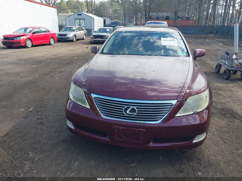 2007 Lexus Ls 460 VIN JTHBL46F475049040 IAAI salvage auction — ELECTRICAL, Clear (Virginia), sold $875 on 2026-07-30 (photo 6)