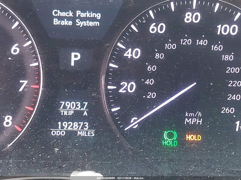 2007 Lexus Ls 460 VIN JTHBL46F475049040 IAAI salvage auction — ELECTRICAL, Clear (Virginia), sold $875 on 2026-07-30 (photo 7)