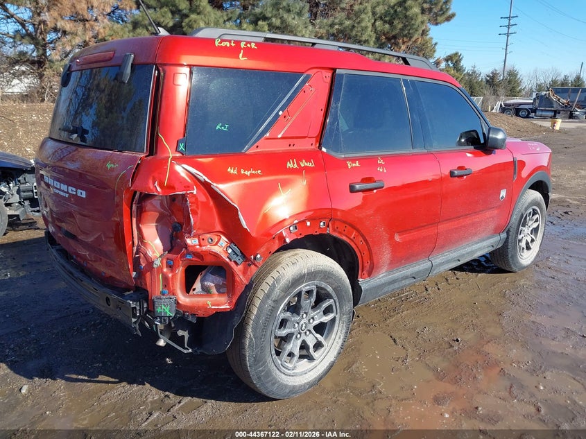 2024 Ford Bronco sport VIN 3FMCR9B69RRE99060 IAAI salvage auction — RIGHT REAR, Salvage (Indiana), sold $7,250 on 2026-08-20 (photo 4)