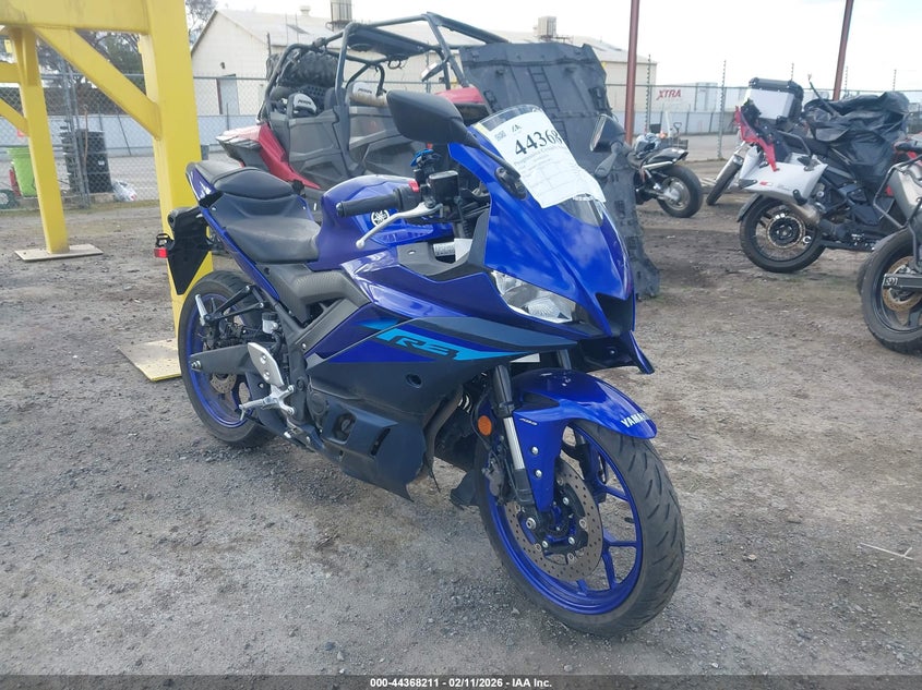 2024 Yamaha Yzf VIN MH3RH18Y2RK014825 IAAI salvage auction — LEFT SIDE, Salvage (California), sold $1,150 on 2026-07-14 (photo 1)
