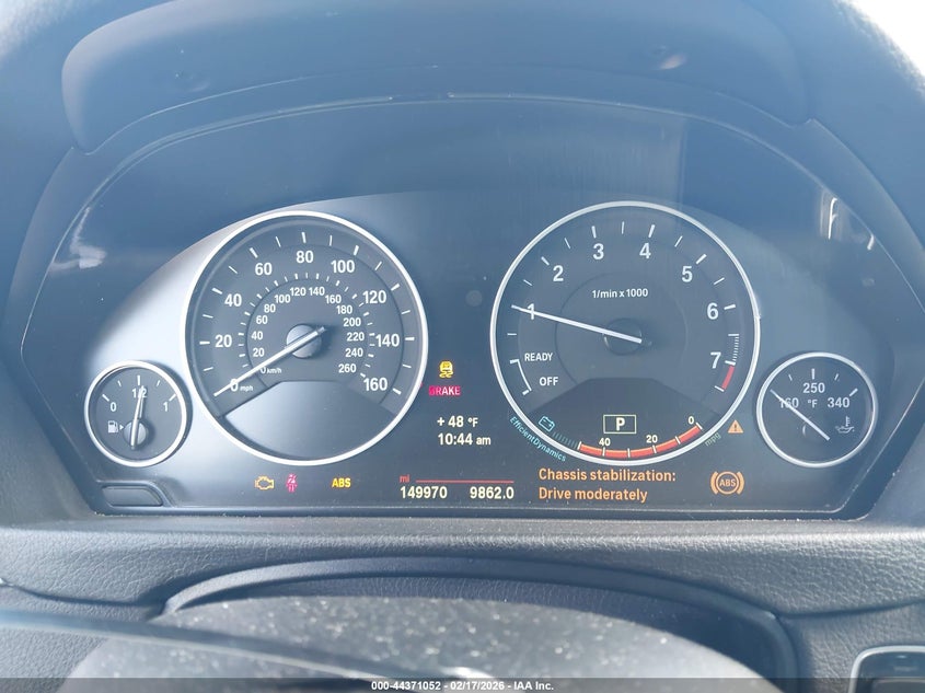 2014 BMW 3er VIN WBA3A5G52ENP31738 IAAI salvage auction — FRONT END, Salvage Title, sold $625 on 2026-07-20 (photo 7)
