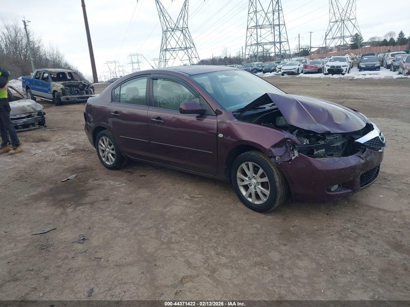2007 Mazda 3 VIN JM1BK12F471682525 IAAI salvage auction — RIGHT FRONT, Salvage (Pennsylvania), sold $250 on 2026-07-24 (photo 1)