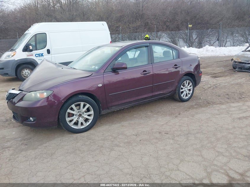 2007 Mazda 3 VIN JM1BK12F471682525 IAAI salvage auction — RIGHT FRONT, Salvage (Pennsylvania), sold $250 on 2026-07-24 (photo 2)
