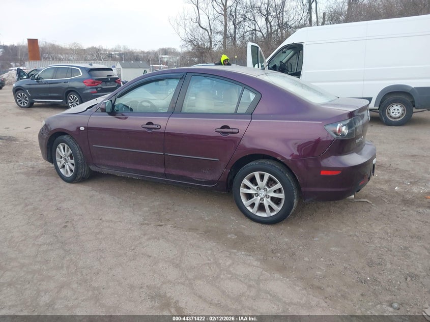 2007 Mazda 3 VIN JM1BK12F471682525 IAAI salvage auction — RIGHT FRONT, Salvage (Pennsylvania), sold $250 on 2026-07-24 (photo 3)