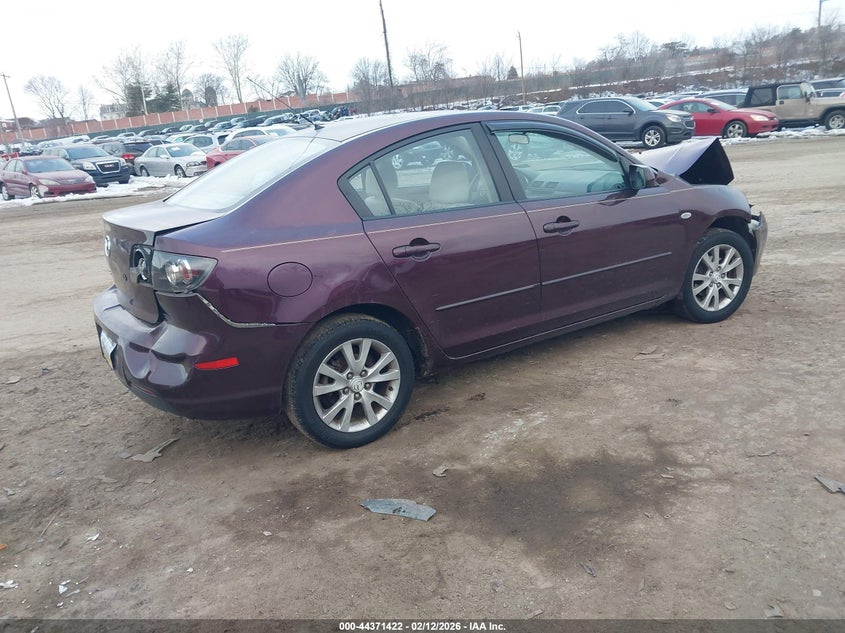 2007 Mazda 3 VIN JM1BK12F471682525 IAAI salvage auction — RIGHT FRONT, Salvage (Pennsylvania), sold $250 on 2026-07-24 (photo 4)