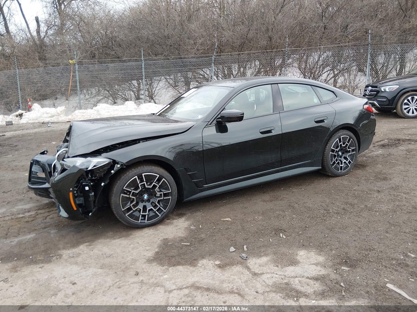 2025 BMW I4 VIN WBY43HD02SFV80559 IAAI salvage auction — FRONT END, Salvage (Pennsylvania), sold $15,525 on 2026-07-30 (photo 2)