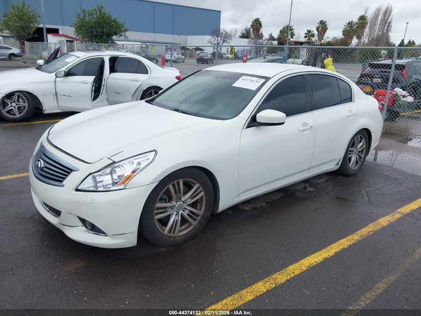 2011 Infiniti G37 VIN JN1CV6AP7BM504590 IAAI salvage auction — FRONT END, Salvage (California), sold $1,700 on 2026-08-28 (photo 2)