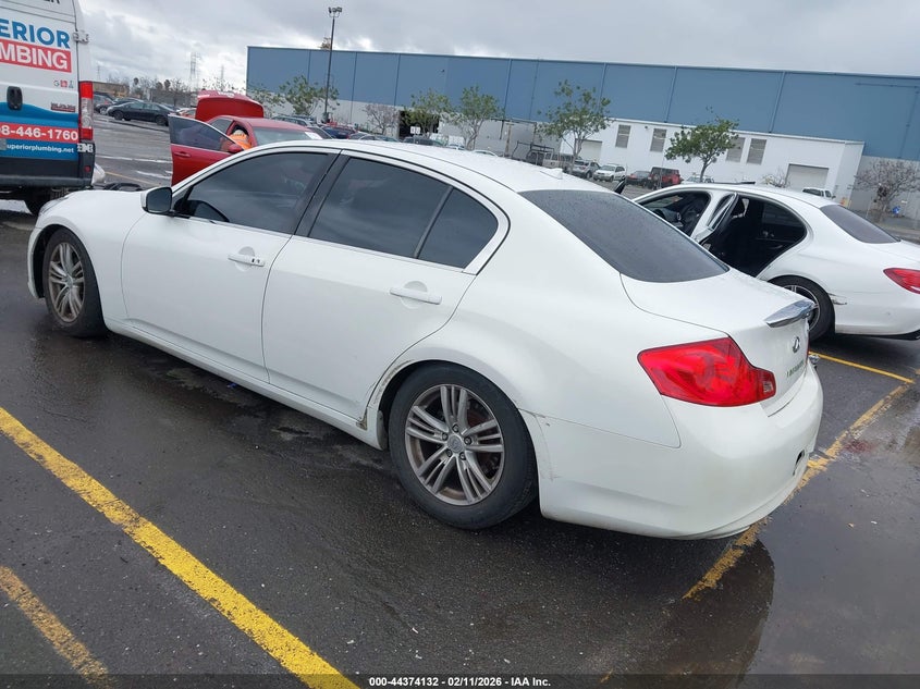 2011 Infiniti G37 VIN JN1CV6AP7BM504590 IAAI salvage auction — FRONT END, Salvage (California), sold $1,700 on 2026-08-28 (photo 3)