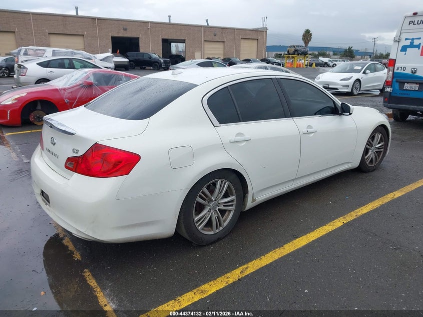 2011 Infiniti G37 VIN JN1CV6AP7BM504590 IAAI salvage auction — FRONT END, Salvage (California), sold $1,700 on 2026-08-28 (photo 4)