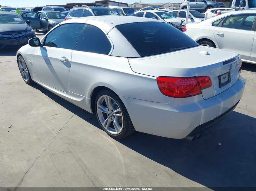 2012 BMW 3er VIN WBADW3C57CE821402 IAAI salvage auction — RIGHT SIDE, Salvage Title, sold $800 on 2026-07-28 (photo 3)
