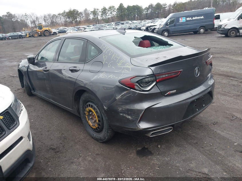 2023 Acura Tlx VIN 19UUB6F50PA001737 IAAI salvage auction — LEFT SIDE, Salvage Title, sold $11,550 on 2026-08-25 (photo 3)