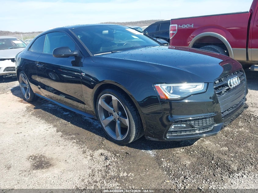 2015 Audi A5 VIN WAUMFAFR8FA036756 IAAI salvage auction — SIDE, Clear (Oklahoma), sold $4,950 on 2026-07-31 (photo 1)