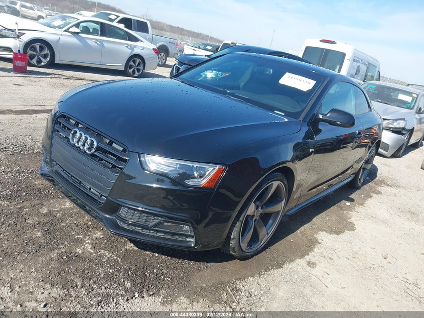 2015 Audi A5 VIN WAUMFAFR8FA036756 IAAI salvage auction — SIDE, Clear (Oklahoma), sold $4,950 on 2026-07-31 (photo 2)