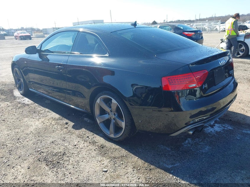 2015 Audi A5 VIN WAUMFAFR8FA036756 IAAI salvage auction — SIDE, Clear (Oklahoma), sold $4,950 on 2026-07-31 (photo 3)