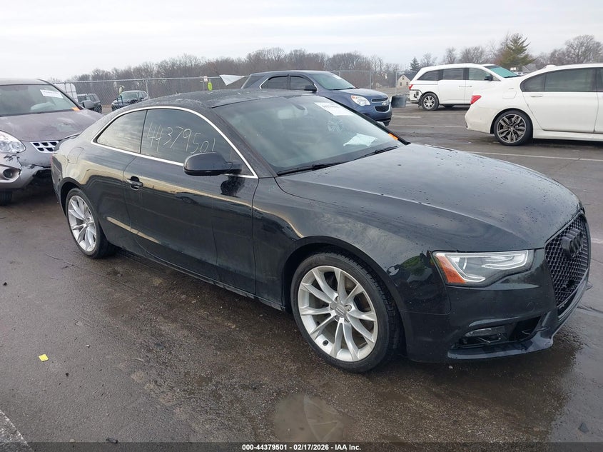 2013 Audi A5 VIN WAULFAFR1DA026661 IAAI salvage auction — FRONT END, Clear (Indiana), sold $2,150 on 2026-07-10 (photo 1)