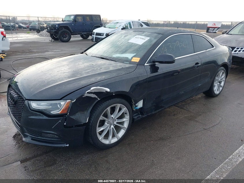 2013 Audi A5 VIN WAULFAFR1DA026661 IAAI salvage auction — FRONT END, Clear (Indiana), sold $2,150 on 2026-07-10 (photo 2)