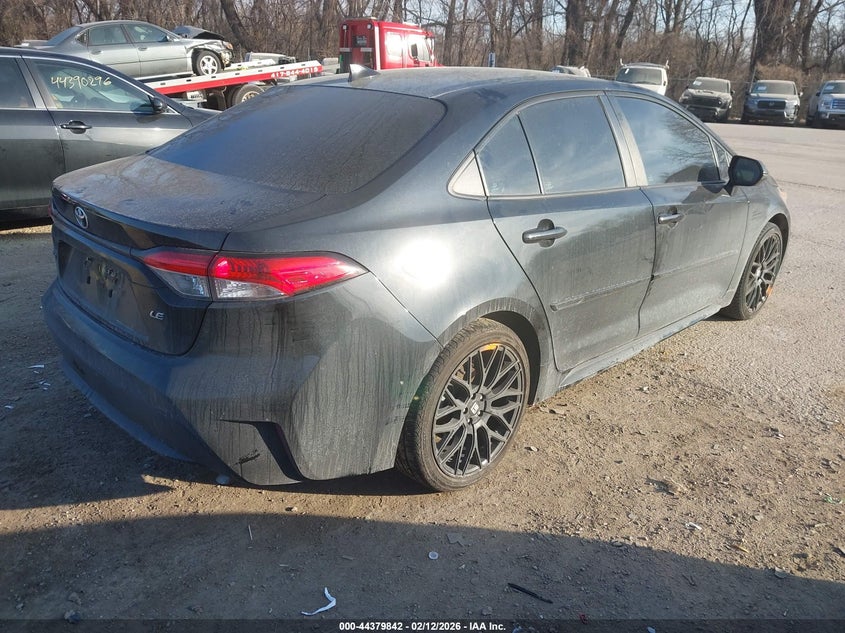 2020 Toyota Corolla VIN 5YFEPRAE7LP082951 IAAI salvage auction — LEFT SIDE, Salvage Title, sold $3,150 on 2026-07-08 (photo 4)