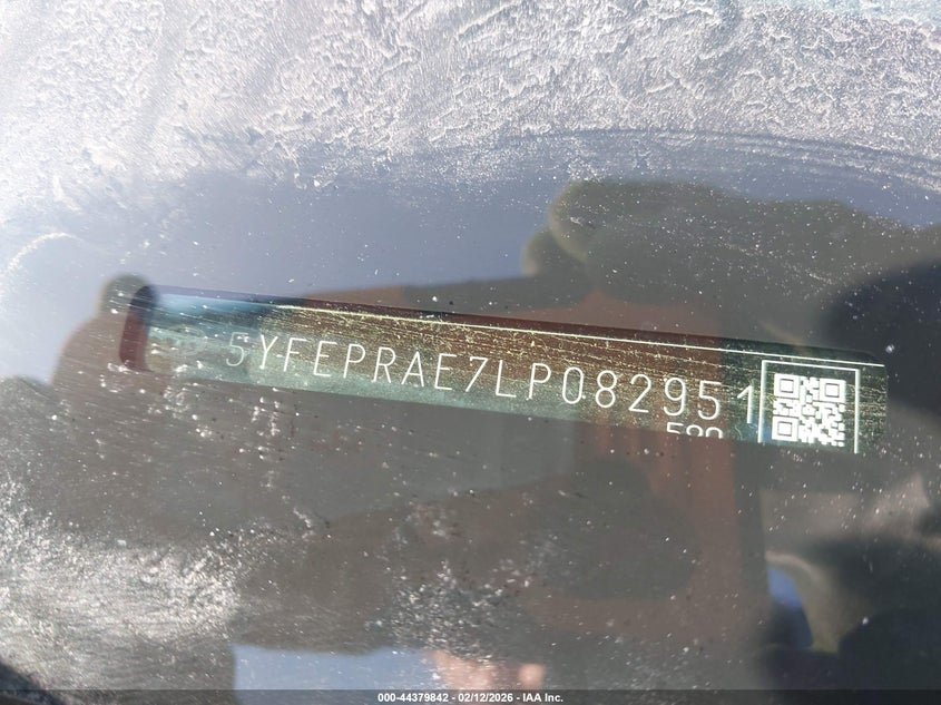 2020 Toyota Corolla VIN 5YFEPRAE7LP082951 IAAI salvage auction — LEFT SIDE, Salvage Title, sold $3,150 on 2026-07-08 (photo 9)