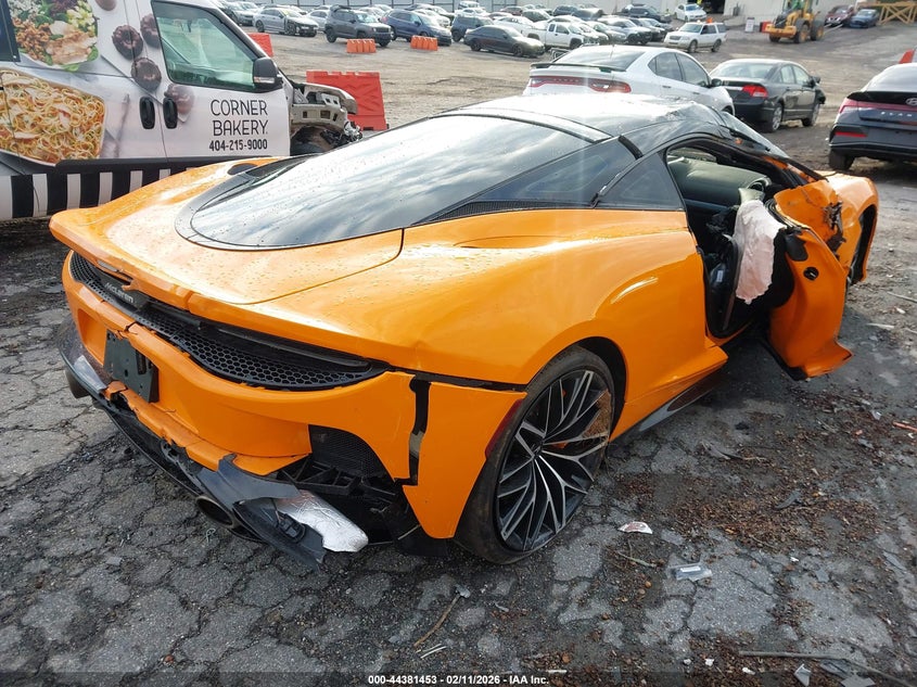2023 Mclaren Gt VIN SBM22GCA2PW002850 IAAI salvage auction — Side, Salvage (Georgia), sold $40,200 on 2026-05-26 (photo 4)