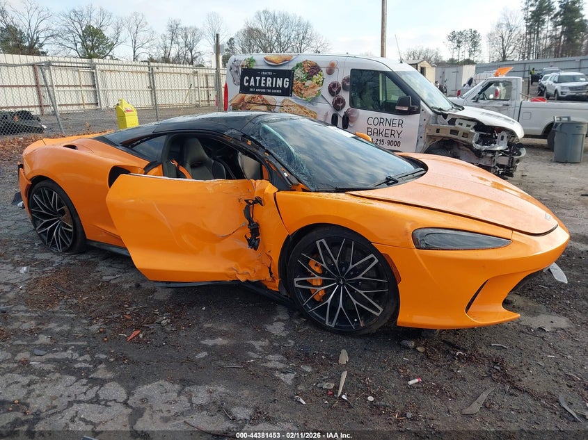 2023 Mclaren Gt VIN SBM22GCA2PW002850 IAAI salvage auction — Side, Salvage (Georgia), sold $40,200 on 2026-05-26 (photo 6)