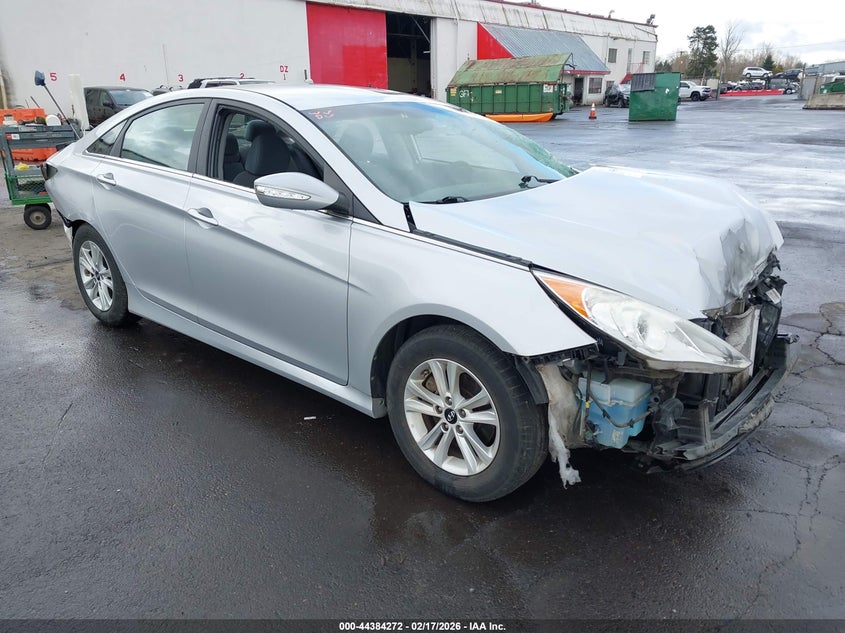 2014 Hyundai Sonata VIN 5NPEB4AC2EH827296 IAAI salvage auction — LEFT & RIGHT, Salvage (Oregon), sold $700 on 2026-07-09 (photo 1)
