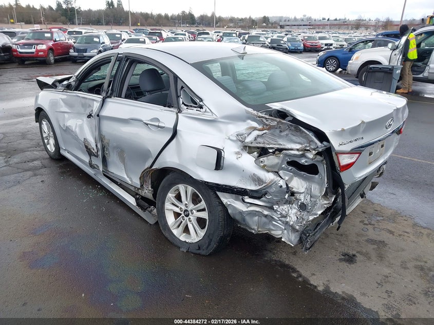 2014 Hyundai Sonata VIN 5NPEB4AC2EH827296 IAAI salvage auction — LEFT & RIGHT, Salvage (Oregon), sold $700 on 2026-07-09 (photo 3)