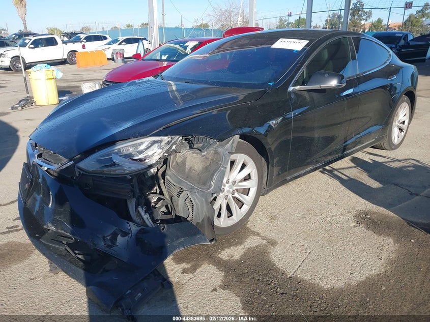 2017 Tesla Model s VIN 5YJSA1E18HF210565 IAAI salvage auction — LEFT FRONT, Salvage Title, sold $2,225 on 2026-07-22 (photo 2)
