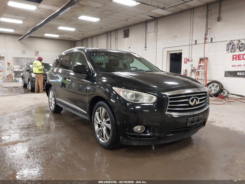2013 Infiniti Jx VIN 5N1AL0MM4DC325789 IAAI salvage auction — REAR END, Salvage Title, sold $1,575 on 2026-07-20 (photo 1)