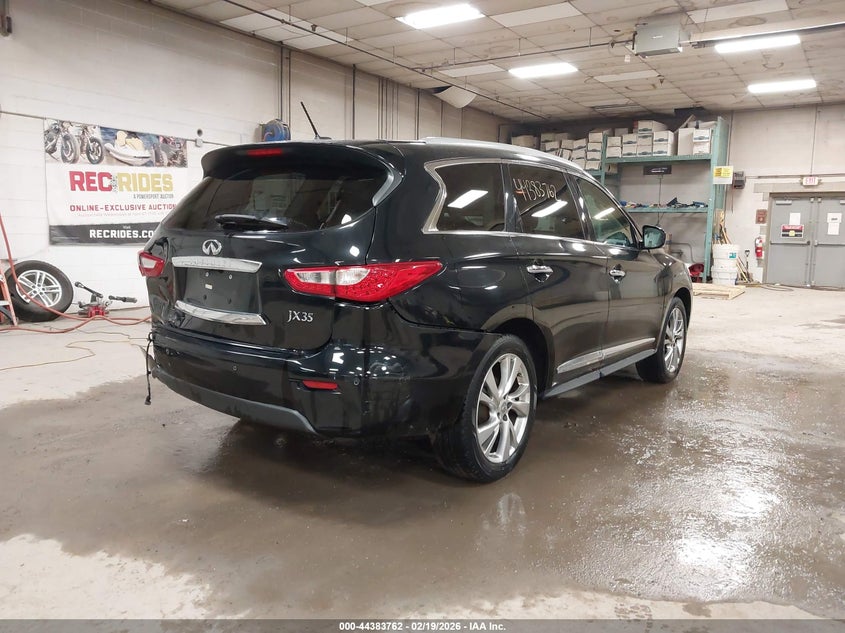 2013 Infiniti Jx VIN 5N1AL0MM4DC325789 IAAI salvage auction — REAR END, Salvage Title, sold $1,575 on 2026-07-20 (photo 4)