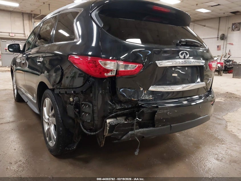 2013 Infiniti Jx VIN 5N1AL0MM4DC325789 IAAI salvage auction — REAR END, Salvage Title, sold $1,575 on 2026-07-20 (photo 6)