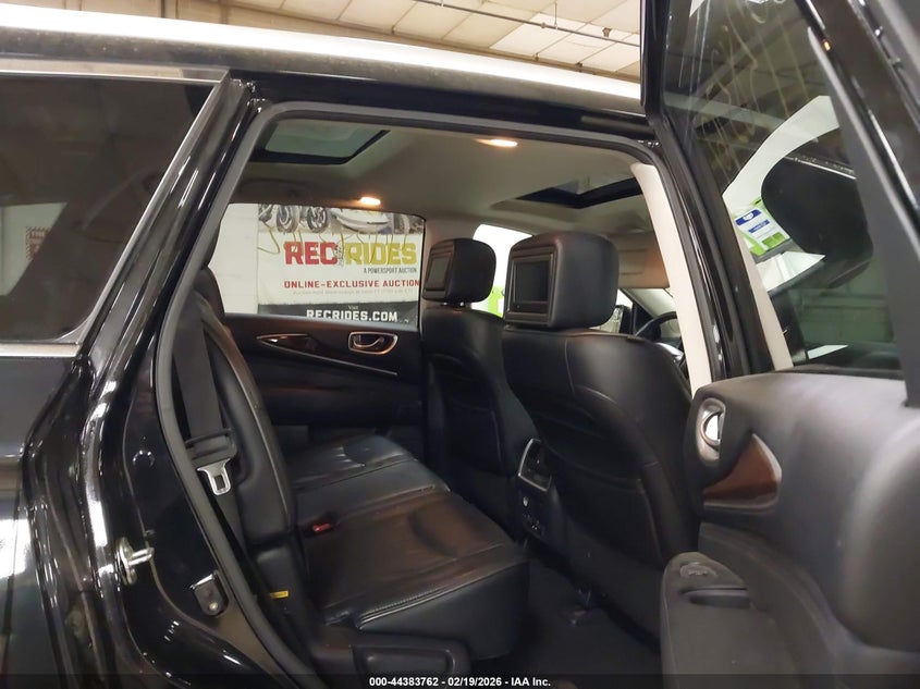 2013 Infiniti Jx VIN 5N1AL0MM4DC325789 IAAI salvage auction — REAR END, Salvage Title, sold $1,575 on 2026-07-20 (photo 8)