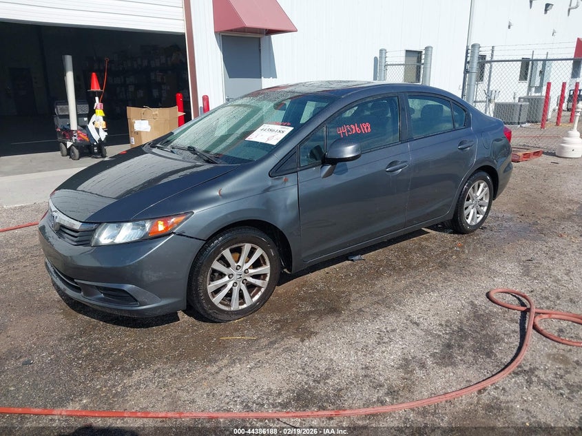 2012 Honda Civic VIN 19XFB2F80CE028714 IAAI salvage auction — LEFT FRONT, Salvage Title, sold $1,550 on 2026-07-10 (photo 2)