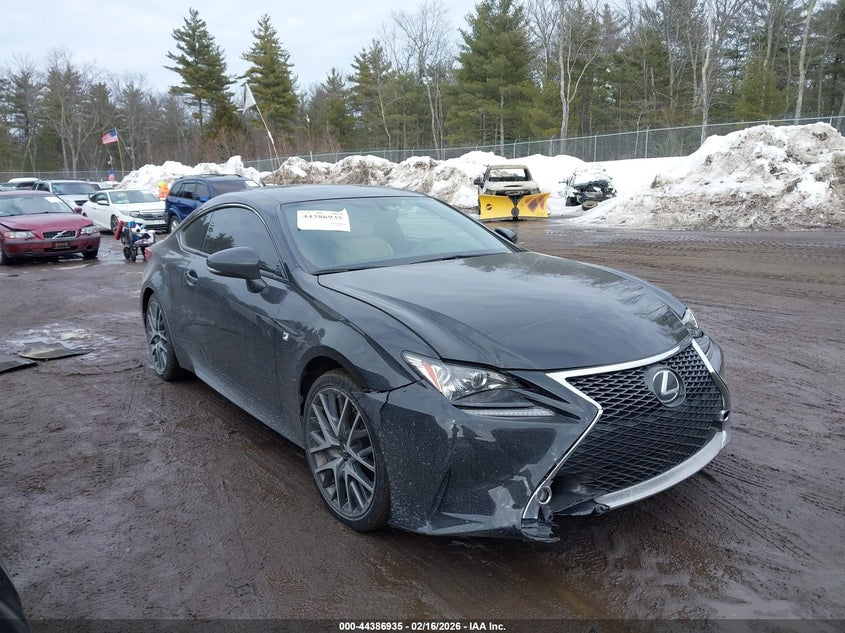 2015 Lexus Rc VIN JTHSE5BC4F5000835 IAAI salvage auction — FRONT END, Salvage (Connecticut), sold $1,200 on 2026-07-31 (photo 1)
