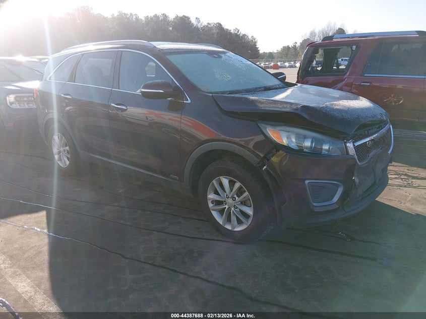 2016 Kia Sorento VIN 5XYPGDA39GG077531 IAAI salvage auction — FRONT END, Salvage Title, sold $1,100 on 2026-07-09 (photo 1)