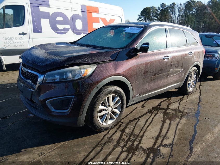 2016 Kia Sorento VIN 5XYPGDA39GG077531 IAAI salvage auction — FRONT END, Salvage Title, sold $1,100 on 2026-07-09 (photo 2)