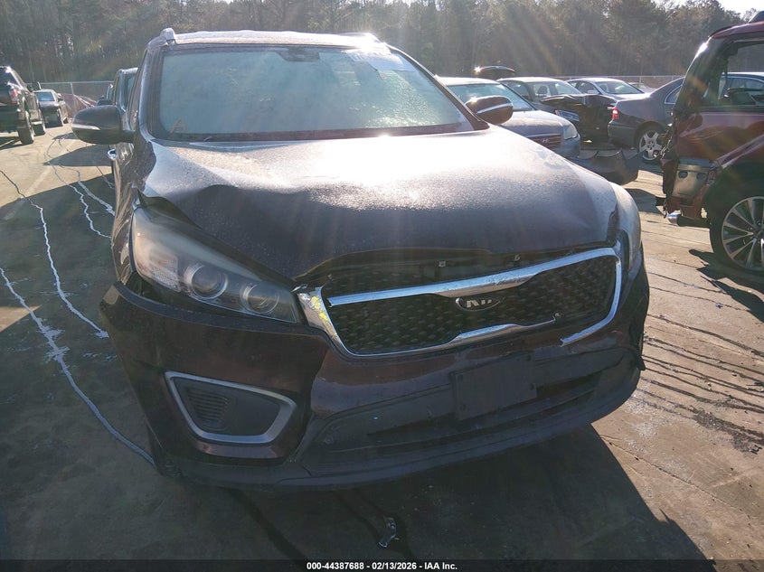 2016 Kia Sorento VIN 5XYPGDA39GG077531 IAAI salvage auction — FRONT END, Salvage Title, sold $1,100 on 2026-07-09 (photo 6)