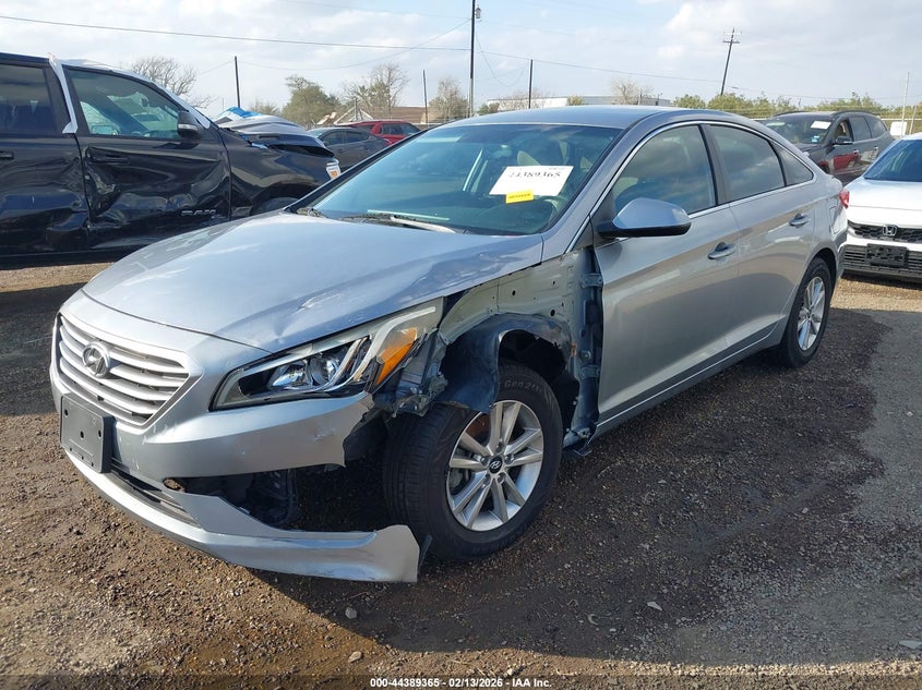 2016 Hyundai Sonata VIN 5NPE24AF3GH350262 IAAI salvage auction — SIDE, Salvage Title, sold $800 on 2026-07-05 (photo 2)