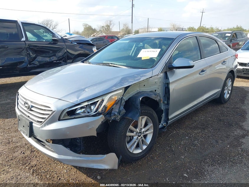 2016 Hyundai Sonata VIN 5NPE24AF3GH350262 IAAI salvage auction — SIDE, Salvage Title, sold $800 on 2026-07-05 (photo 6)