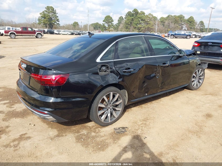 2020 Audi A4 VIN WAUGMAF49LN005124 IAAI salvage auction — FRONT END, Salvage (Texas), sold $475 on 2026-07-23 (photo 4)