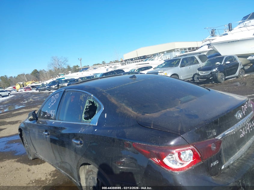 2014 Infiniti Q50 VIN JN1BV7AR3EM700193 IAAI salvage auction — ALL OVER, Salvage Title, sold $50 on 2026-07-28 (photo 6)